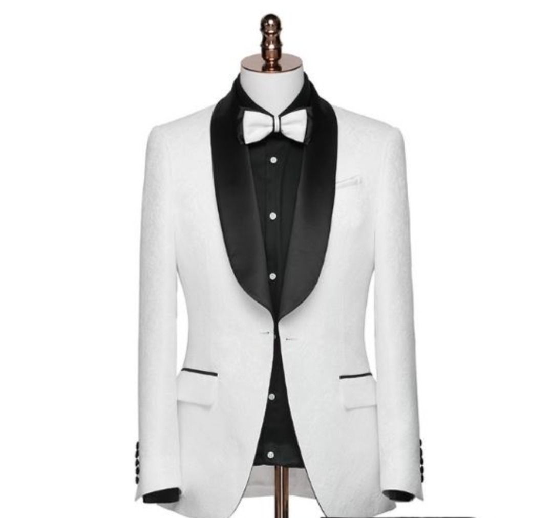 White tuxedo clearance wedding suit