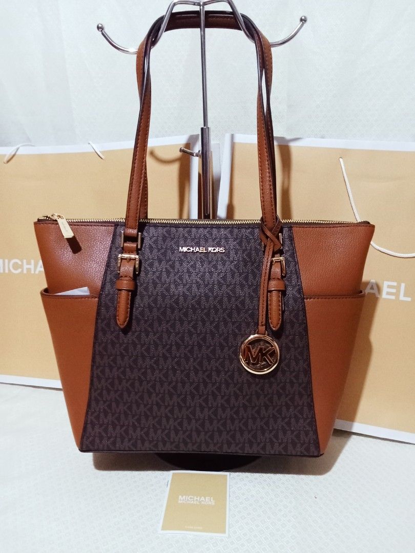 MICHAEL KORS CHARLOTTE 3 IN 1 (BLACK), Women's Fashion, Bags & Wallets, Tote  Bags on Carousell