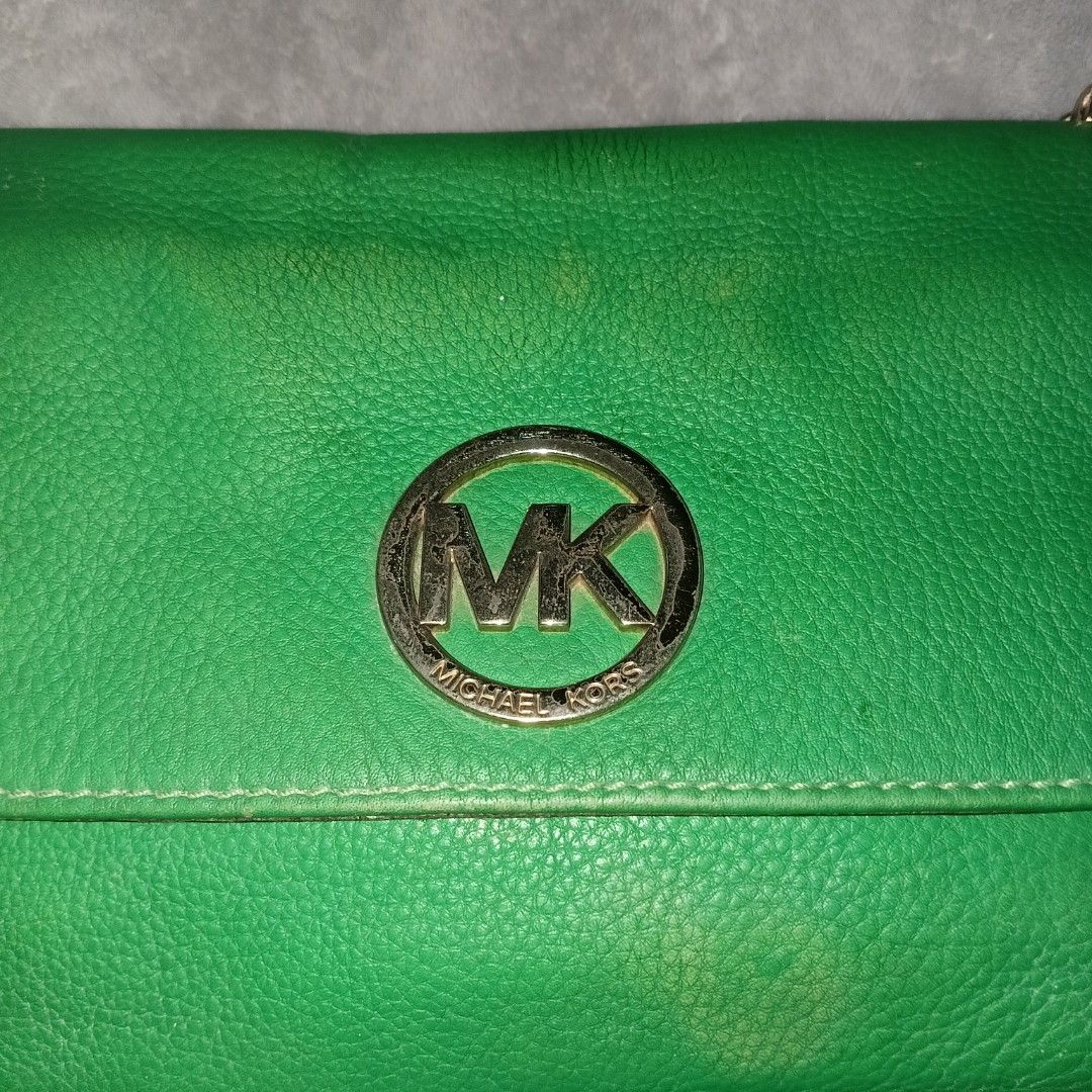 Michael Kors MK Fulton Small Handbag Purse snap flap Luxury Bags
