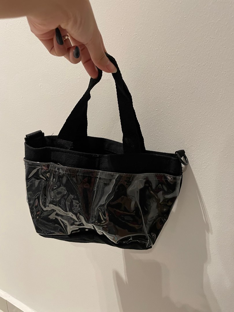Mini black tote bag, Women's Fashion, Bags & Wallets, Tote Bags on Carousell