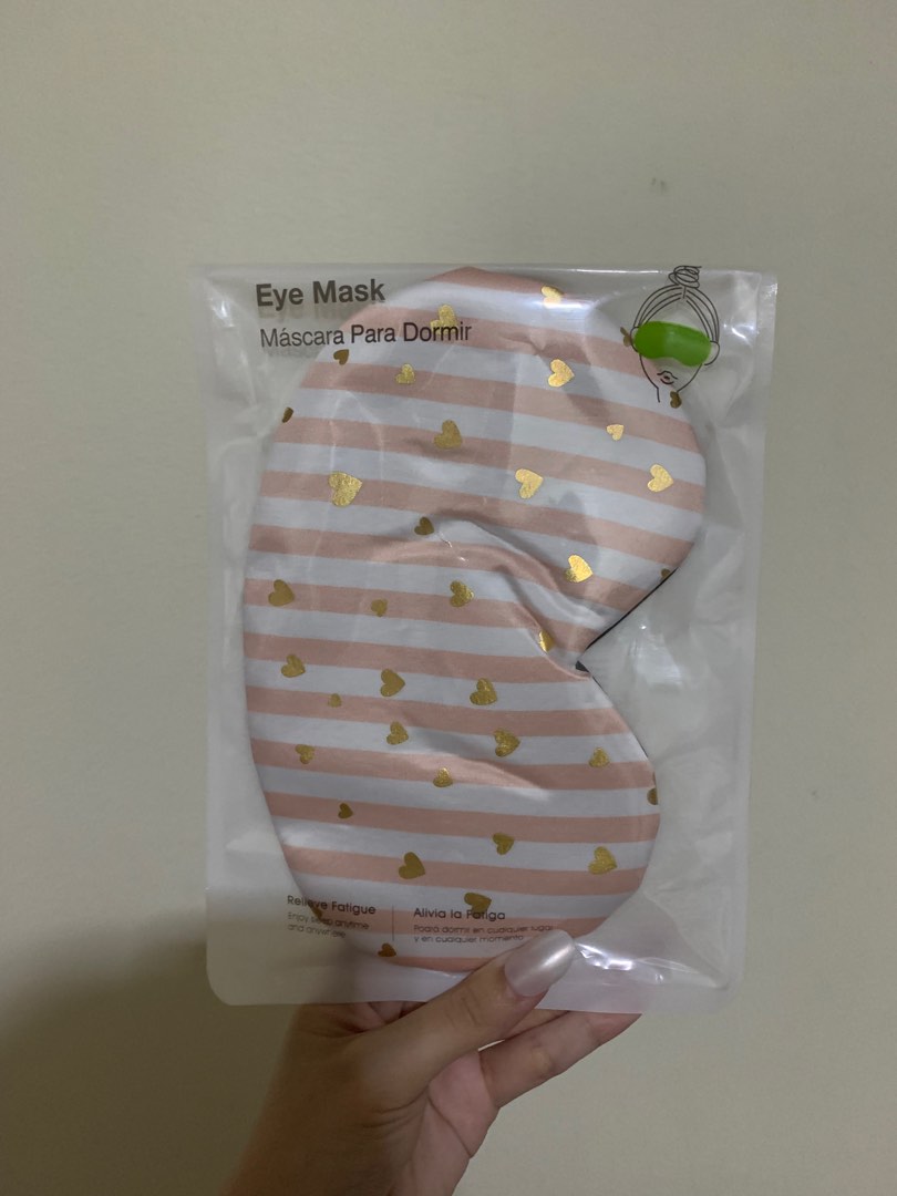 Miniso Heart Print Eye Mask, Beauty & Personal Care, Vision Care on