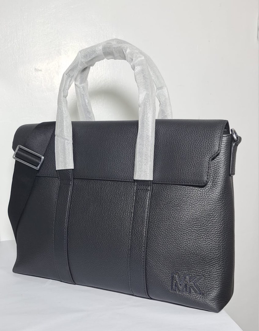 MK soft briefcase leather Original, Luxury, Bags & Wallets on Carousell