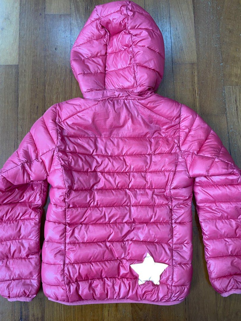 Girls pink puffer best sale coat