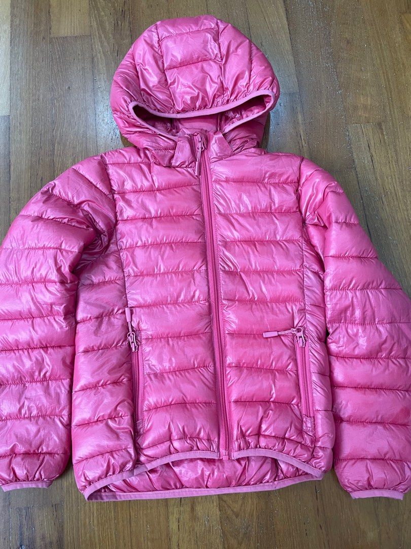 Girls pink sales padded jacket