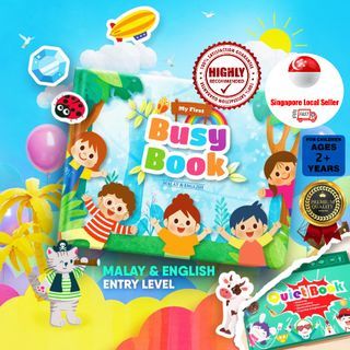 TOY Life Montessori Busy Book for Toddlers 1-3, Toddler Activity Book, ABC  Quiet Books for Toddler Stickers Book Preschool Autism Learning Materials