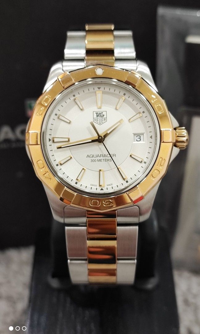 Tag heuer aquaracer gold store mens