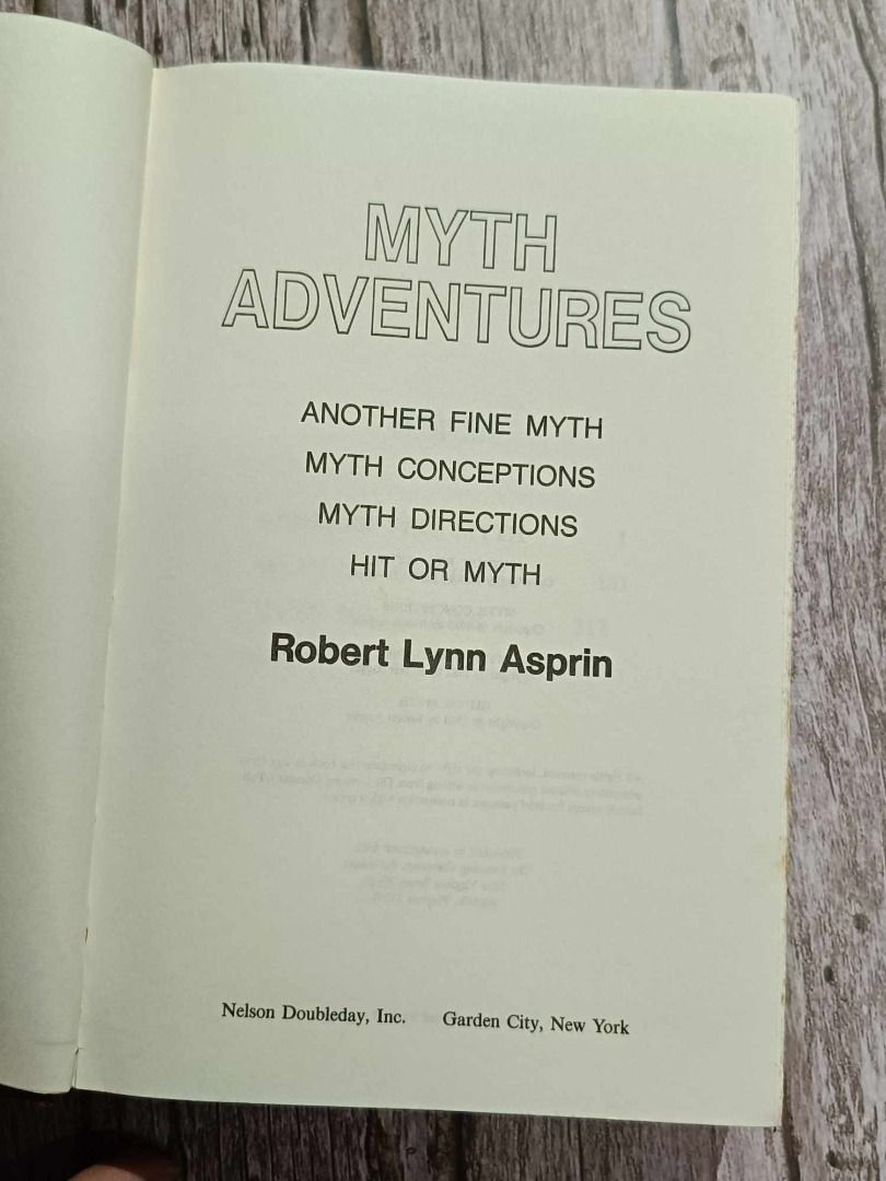 Myth Adventures Robert Lynn Asprin Nelson Doubleday Inc. Another Fine ...
