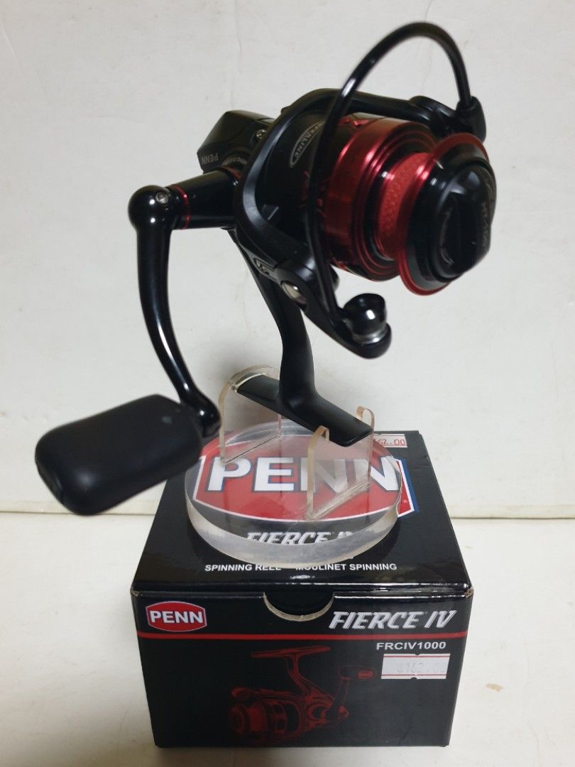 New Arrival 'PENN' Spinning Reel- The Mid-End US Version 4 Just Launch for  S.E.A.!!!)= 'PENN'-FIERCE IV:- #a). FRC IV 1000.(Gear ratio: 5.2:1, HT100  Carbo fiber drag)., Sports Equipment, Fishing on Carousell