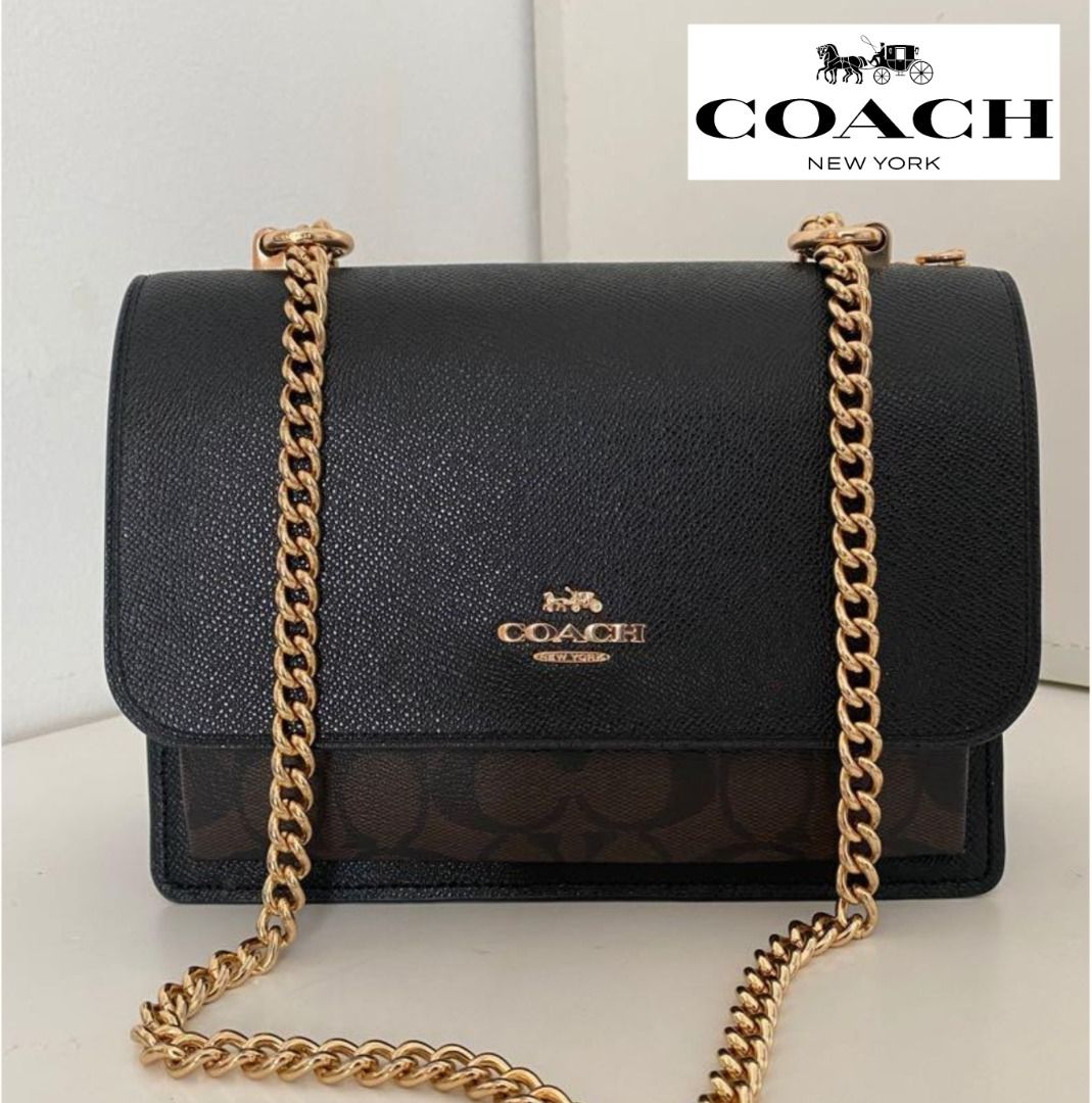Coach brown black crossbody Clearance