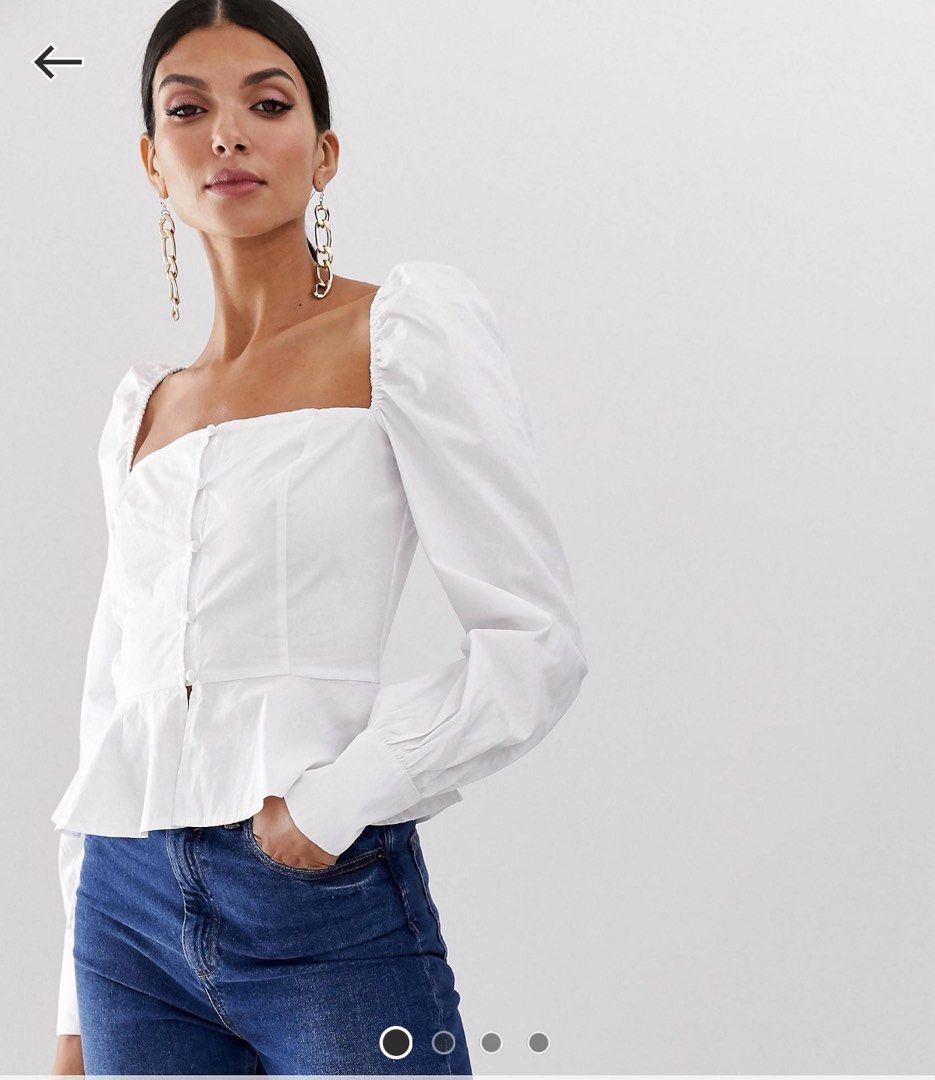 Missguided peplum top clearance