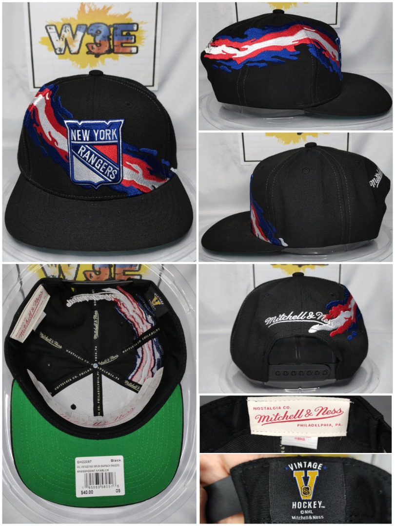 Mitchell & Ness NHL New York Rangers Vintage Paintbrush Snapback Hat