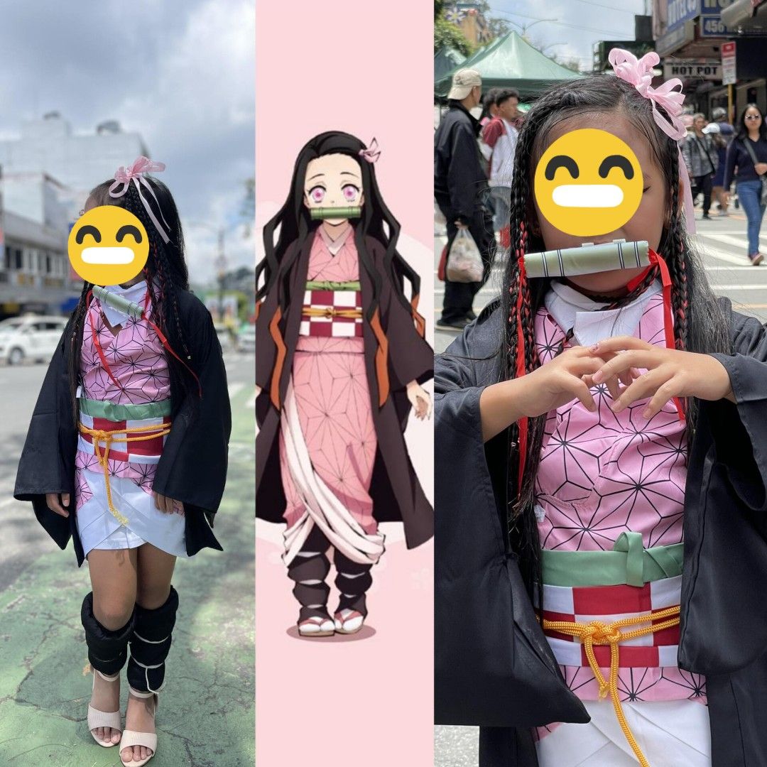 nezuko costume, Women's Fashion, Coats, Jackets and Outerwear on Carousell