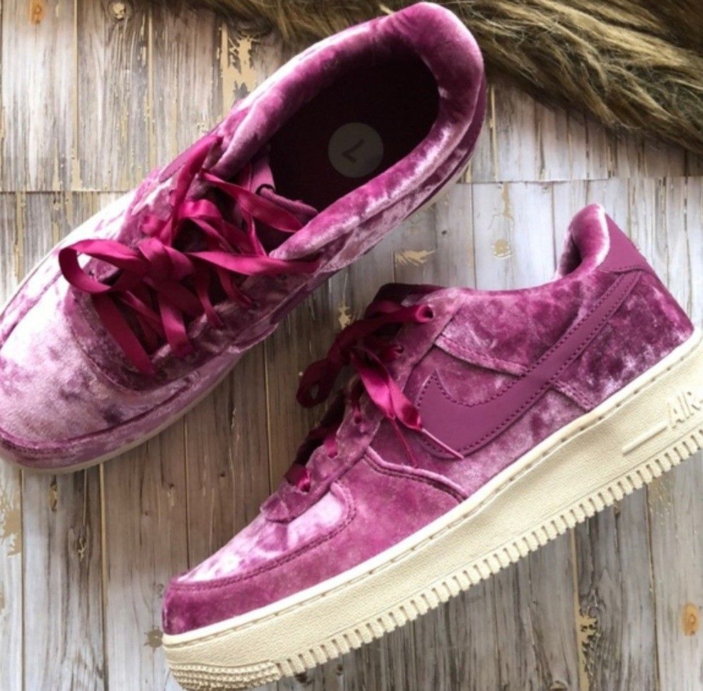 crushed velvet nike air force 1