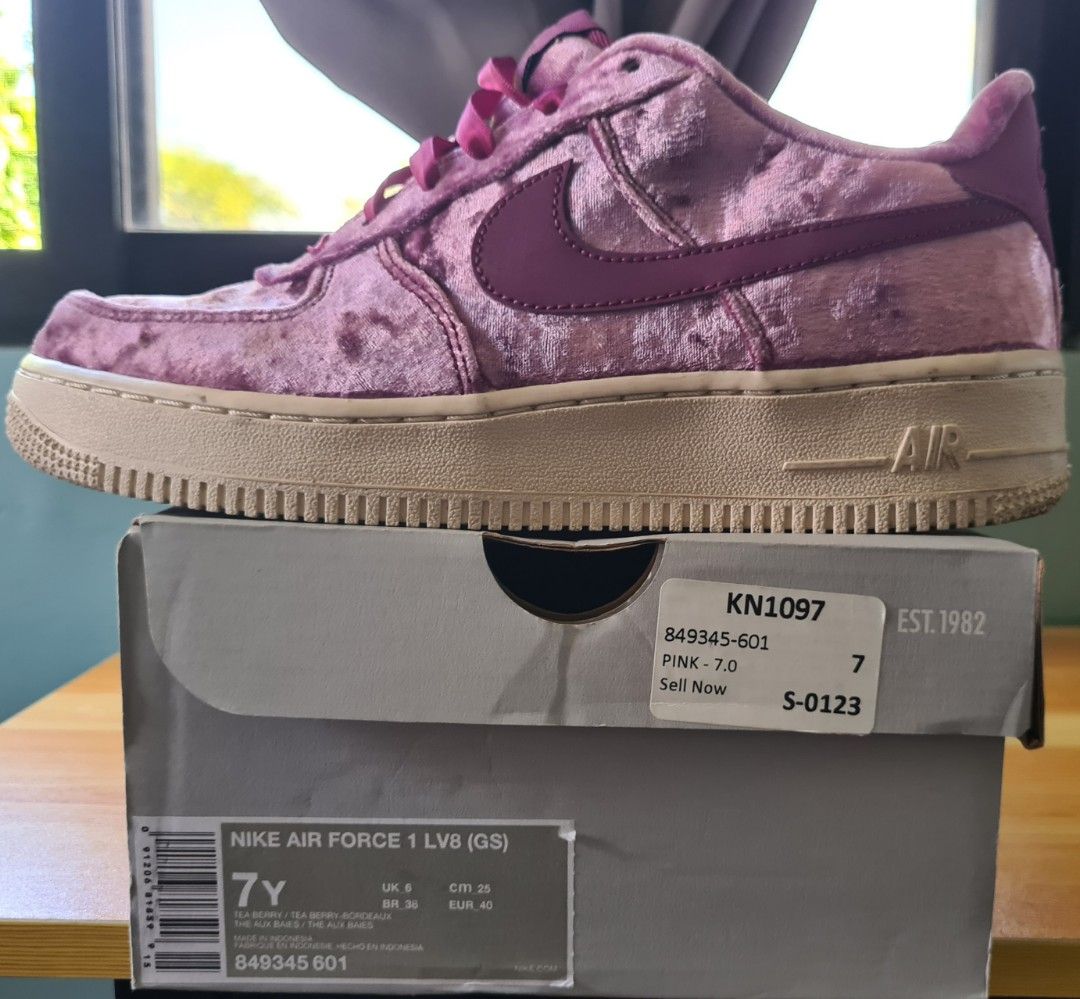crushed velvet nike air force 1