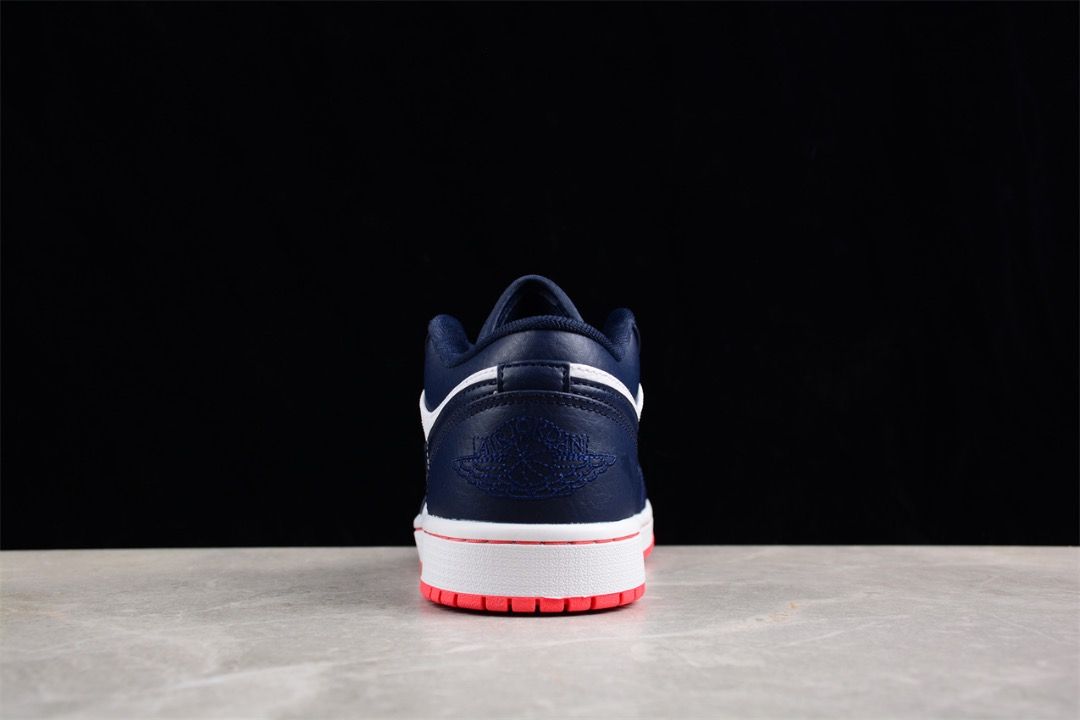 NIKE Air Jordan 1 Low Obsidian Ember Glow White Blue shoes Euro 40