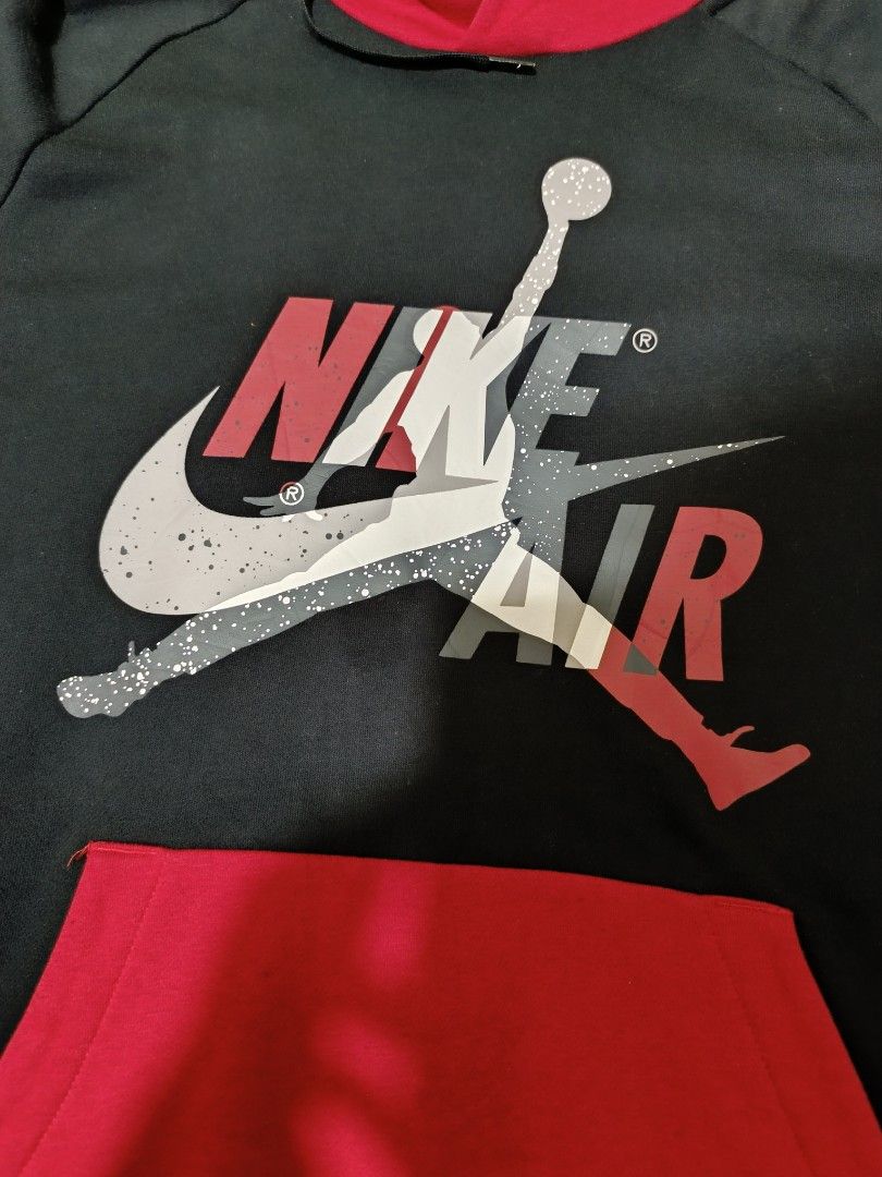 Nike air jordan online hoodie black and red