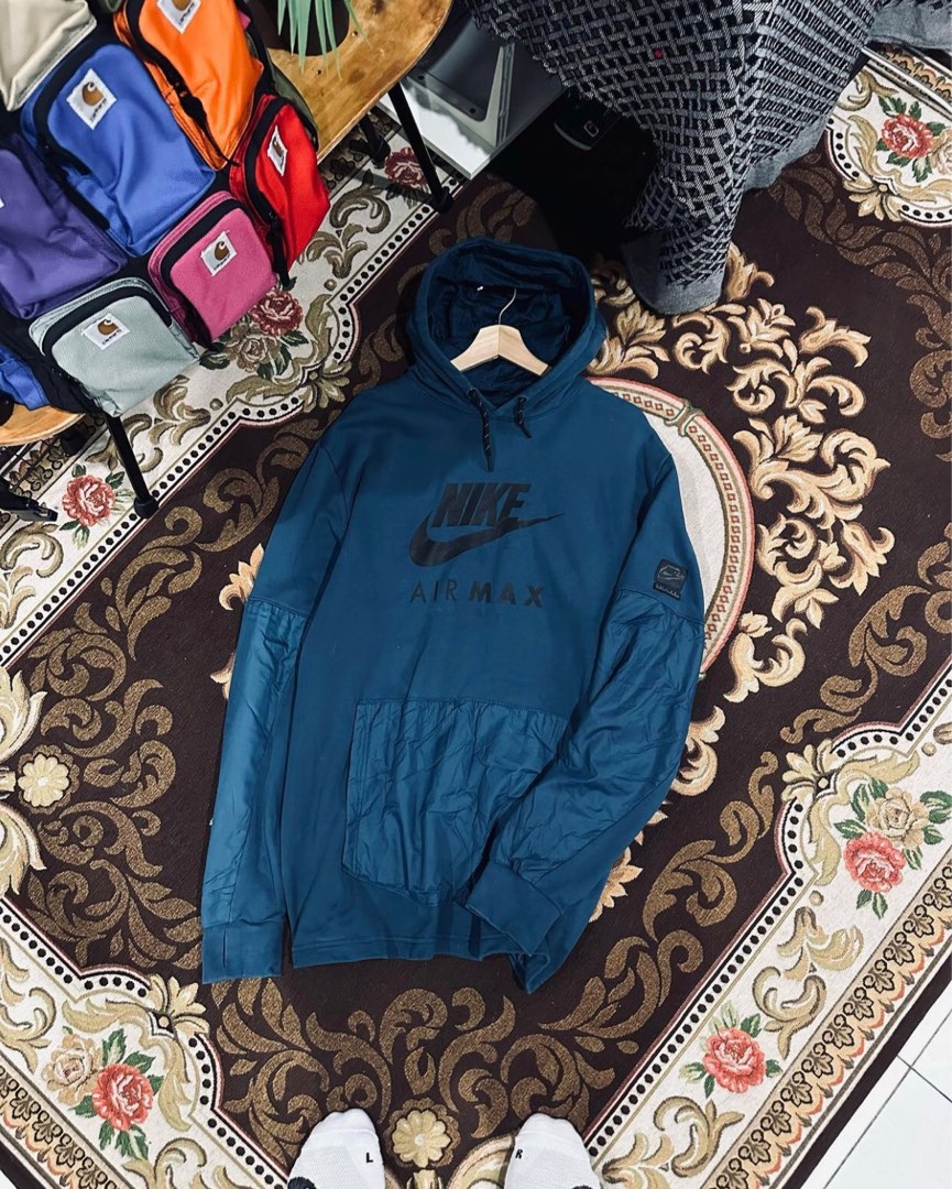 Blue nike air max hoodie deals