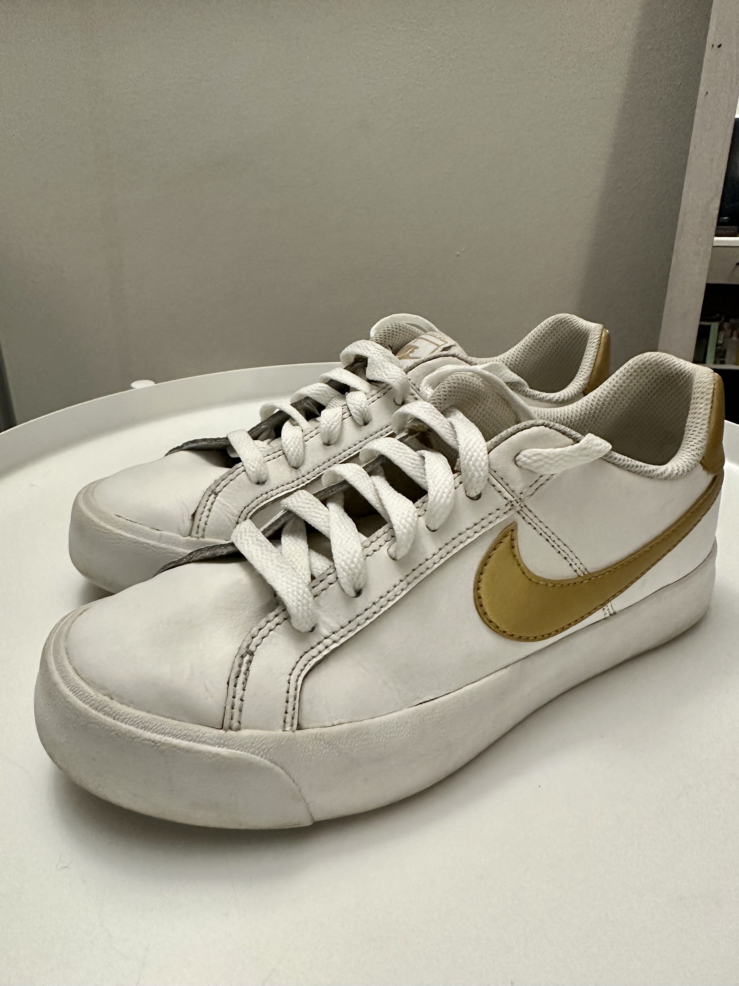 Nike Court Royale AC White Gold Women s Fashion Footwear