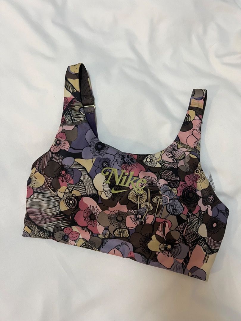 nike floral bra