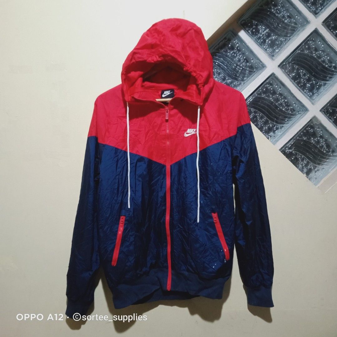 Nike red blue 2025 jacket