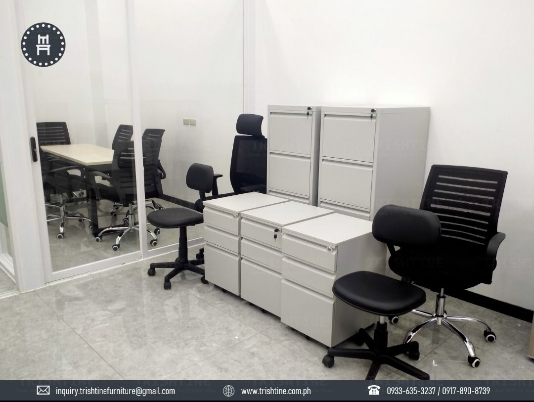 OFFICE TABLE/CHAIR/STEEL FILING CABINET FURNITURE, Furniture & Home ...