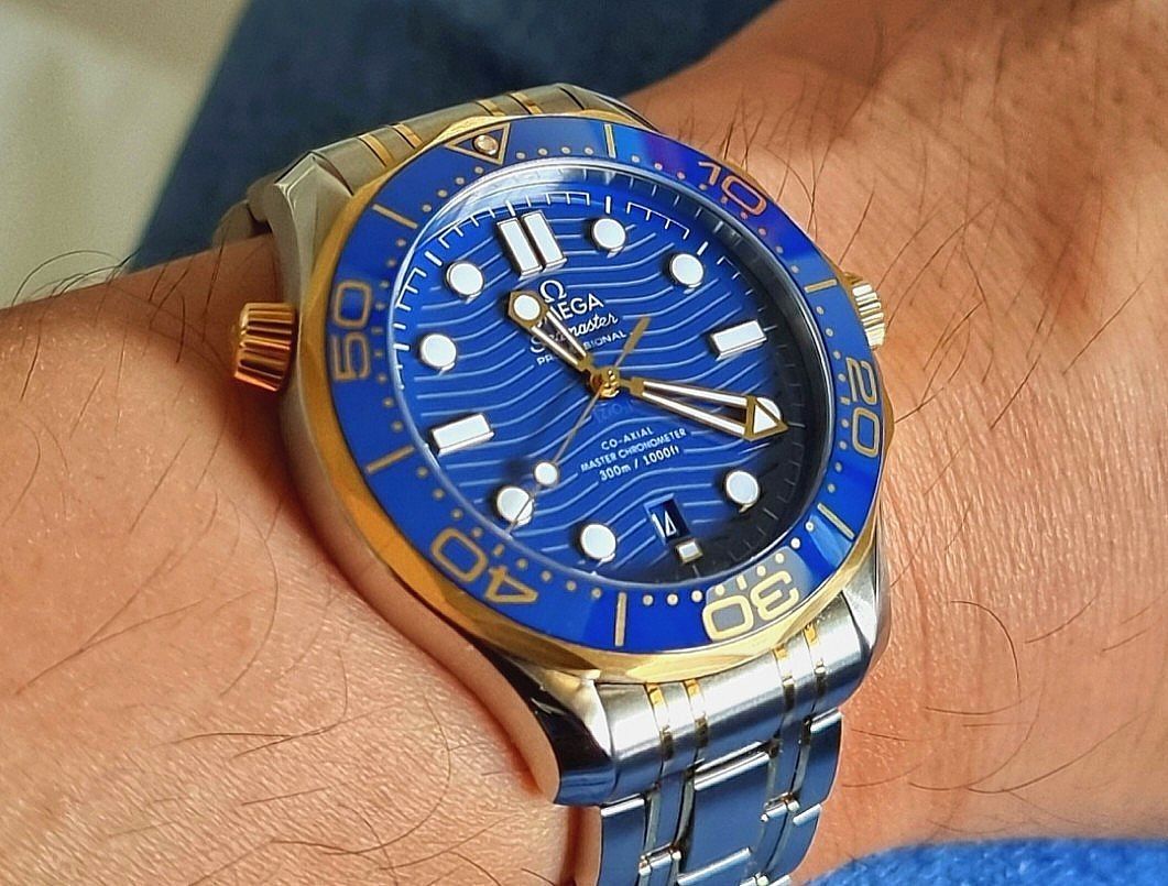 Omega Seamaster 300 Sedna Half Gold super complete set Luxury