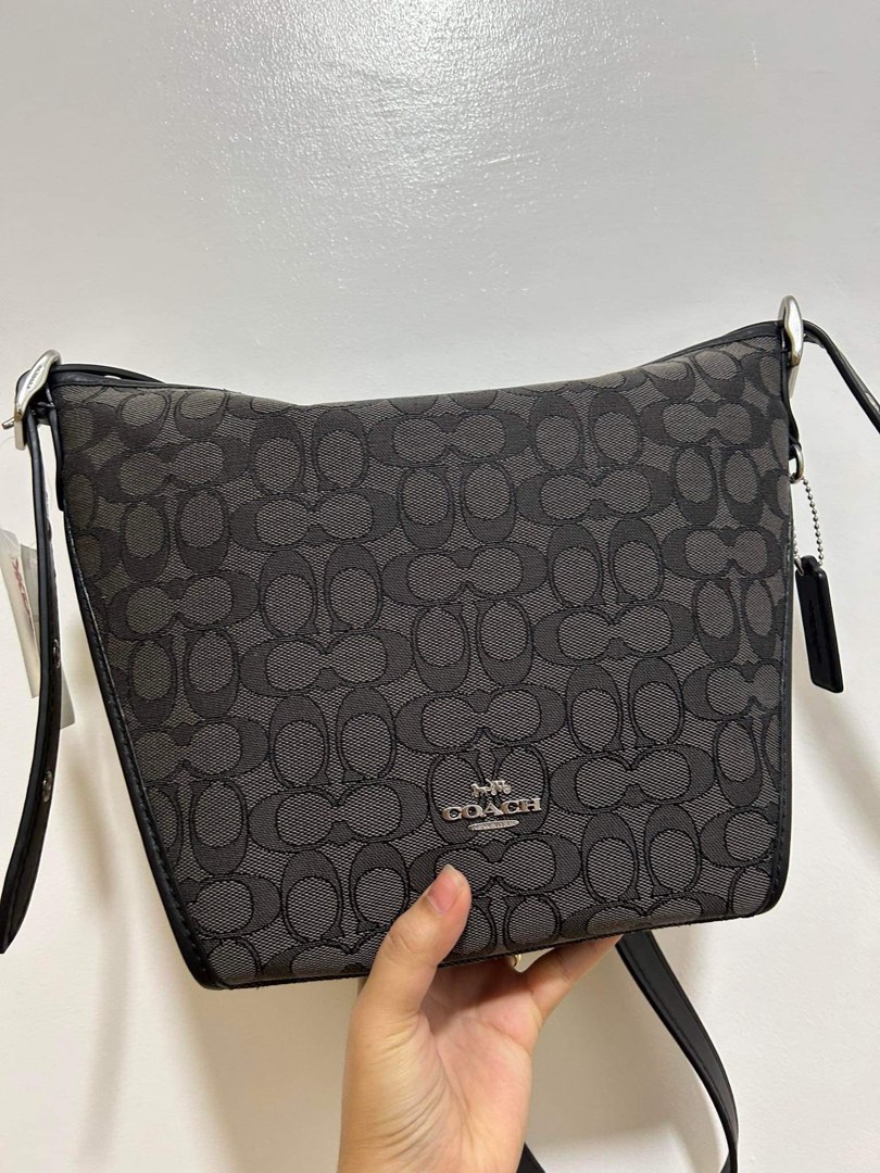 Original Coach Bag Small Dufflette in Signature Jacquard Luxury