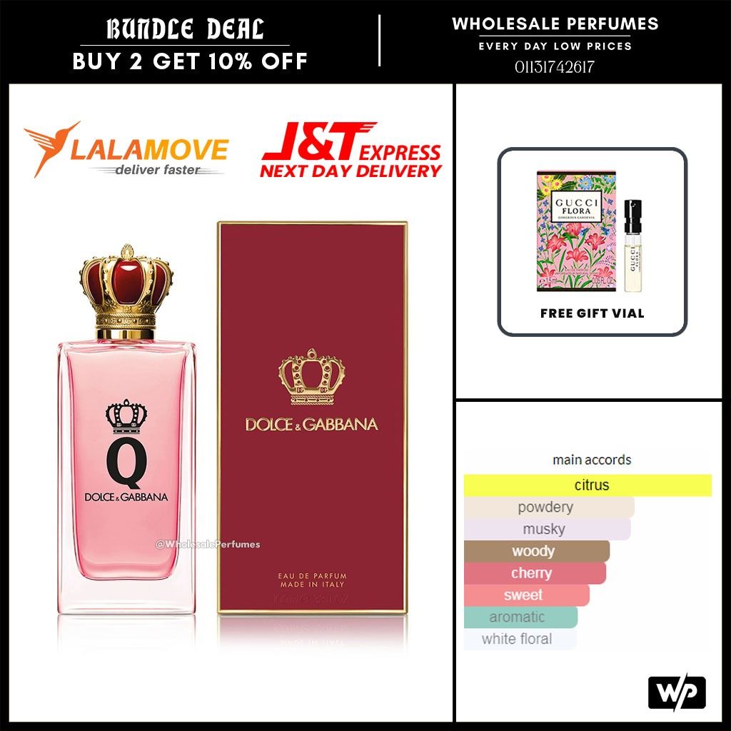 ORIGINAL DOLCE GABBANA Q EDP 100ML RED BOX Beauty Personal