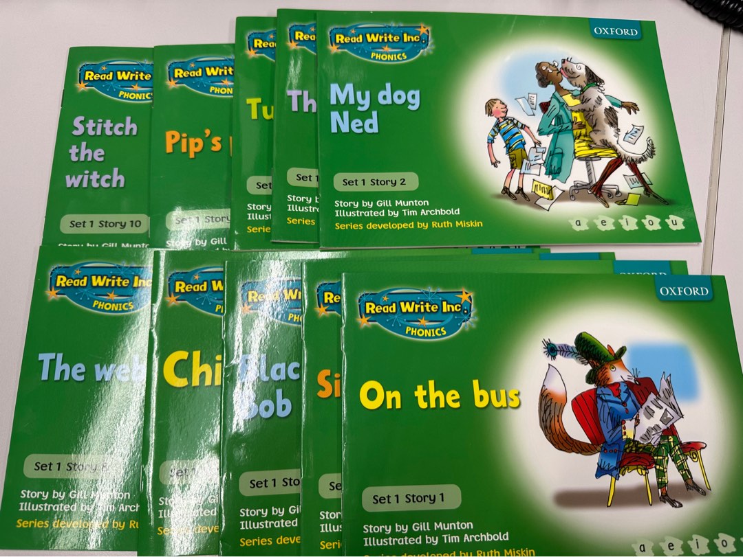 Oxford Read Write Inc (RWI) Red ditty and Green, 興趣及遊戲, 書本 & 文具, 教科書