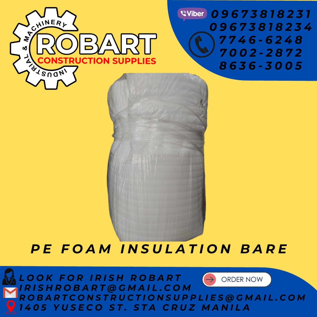 Insulation Construction Materials: PE Foam for Sealing, Soundproofing ...