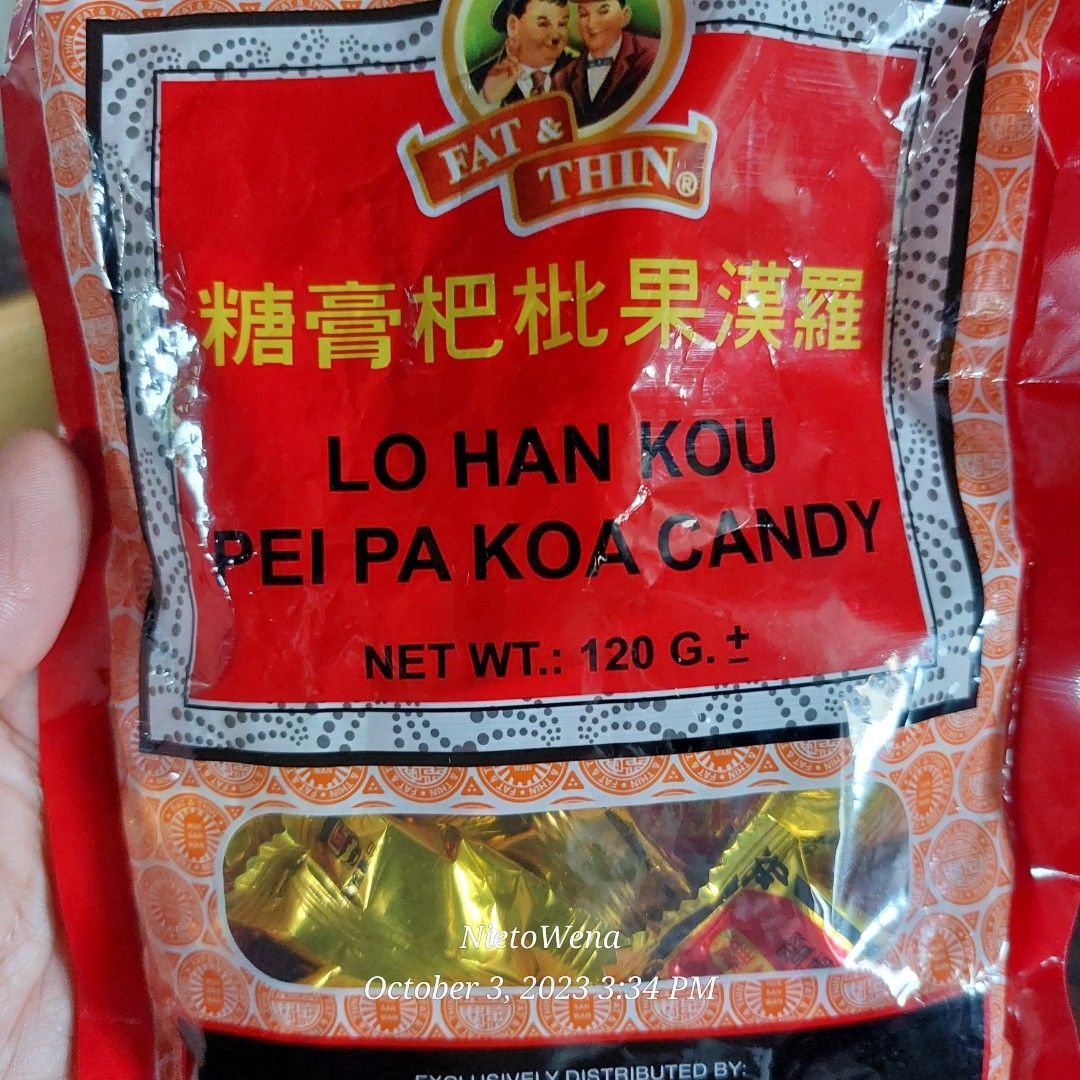 PEI PA KOA CANDY 120GRAMS NATURAL HERBS, Food & Drinks, Other Food