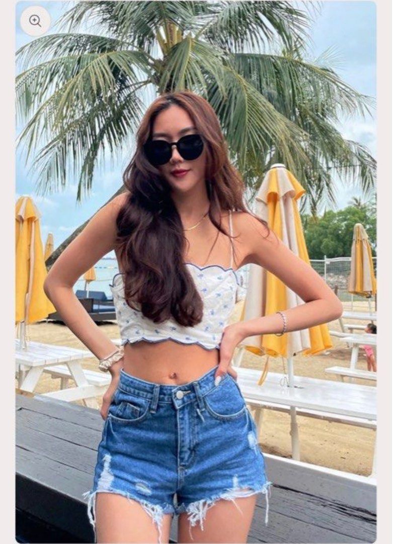 Girl high discount waisted shorts denim