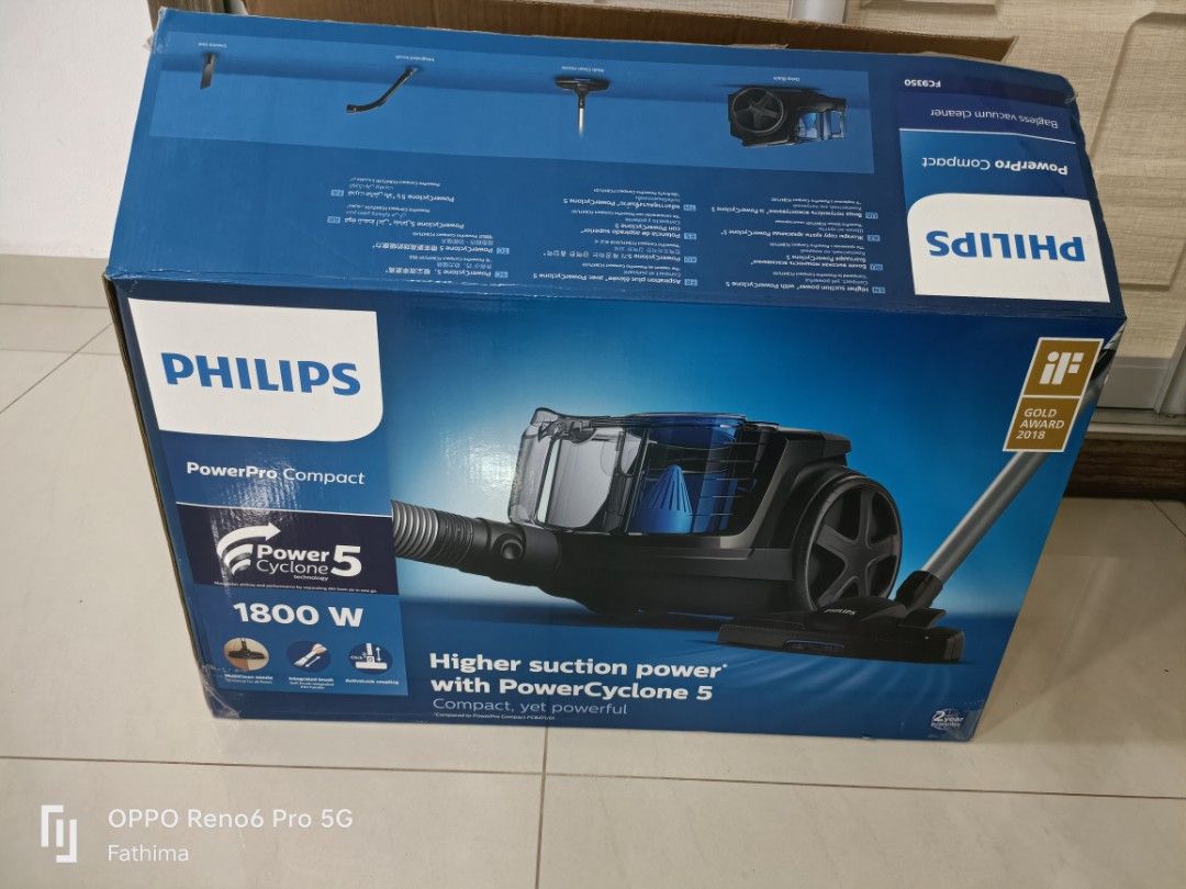 Philips PowerPro Compact 1800w, TV & Home Appliances, Vacuum Cleaner ...