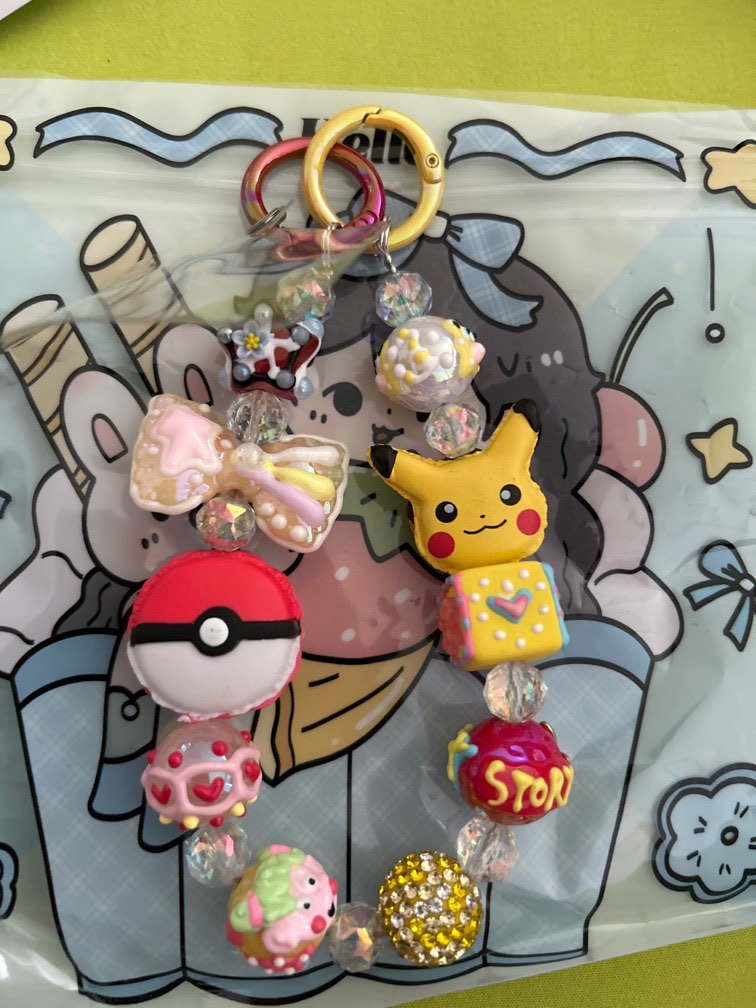 10 Pcs Pikachu Charms Strap – New Style Christmas Bells Key Chain Gift Set (Multicolor) - View #6