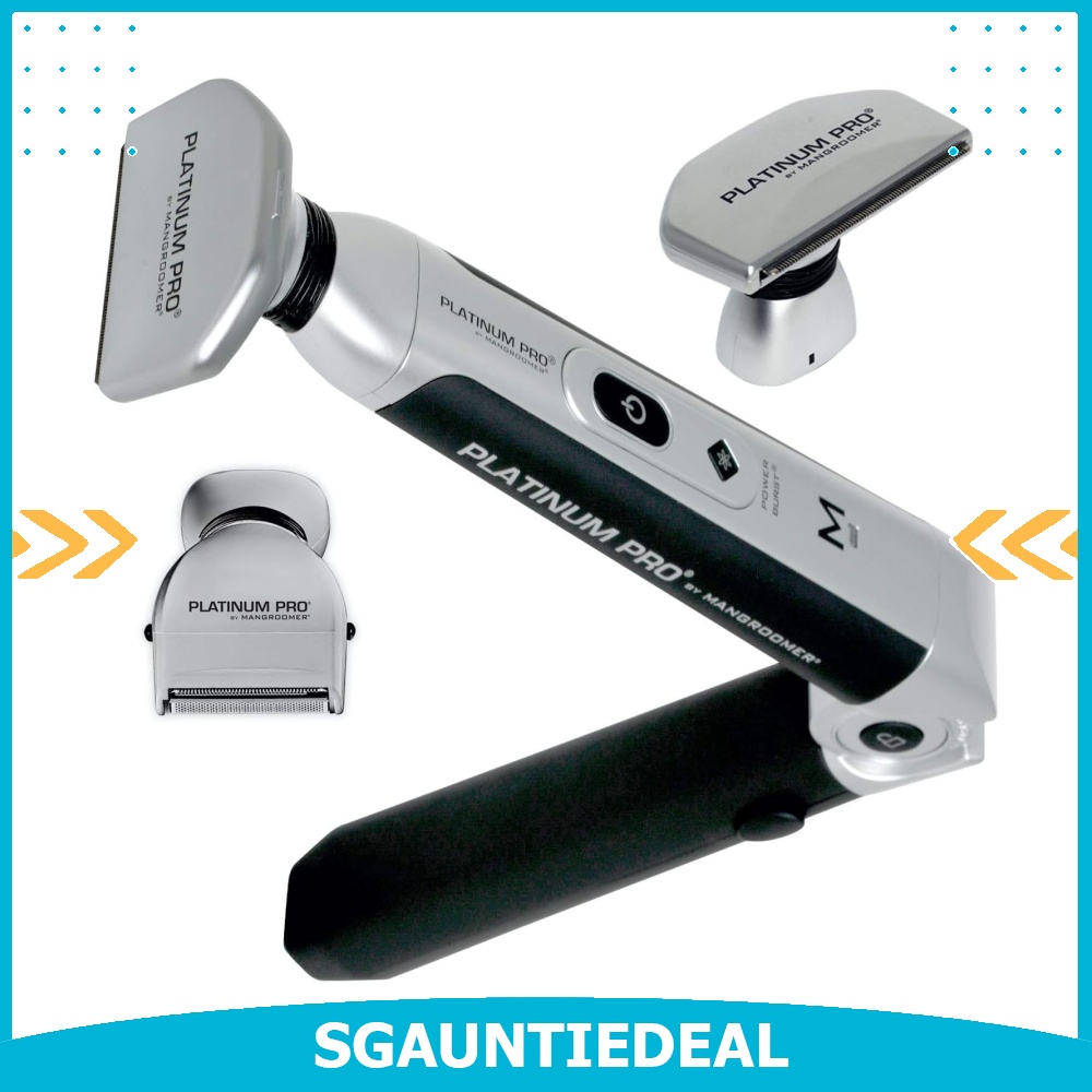 Platinum Pro by MANGROOMER New Back Shaver with 3 Shock Absorber Flex