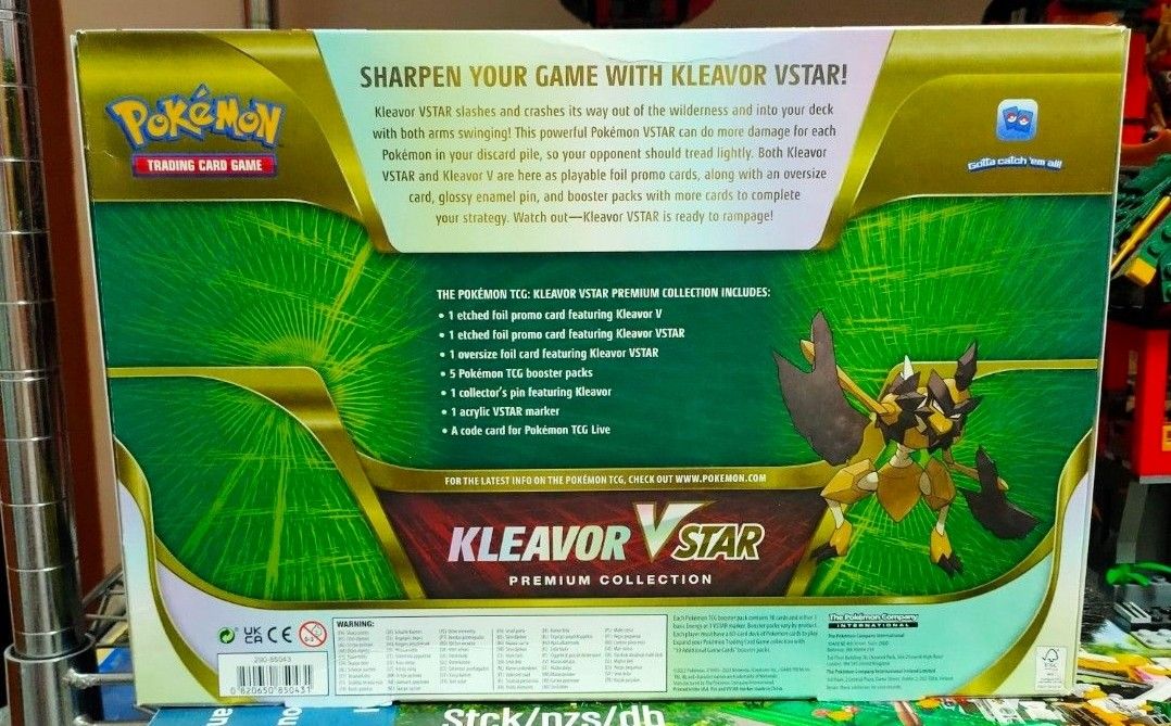 Pokemon TCG Kleavor Vstar Premium Collection Box NEW, Hobbies & Toys, Toys & Games on Carousell