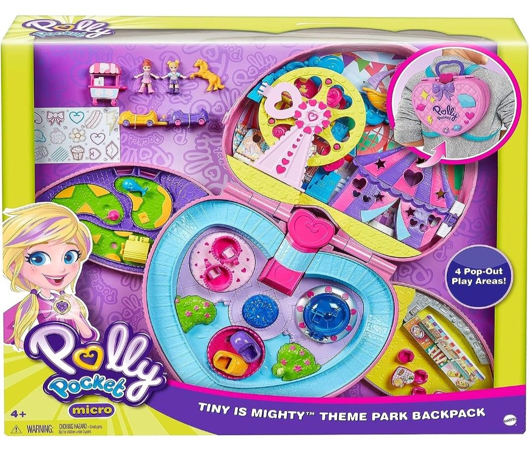 Polly Pocket Theme Park Backpack Compact Hobbies Toys Toys