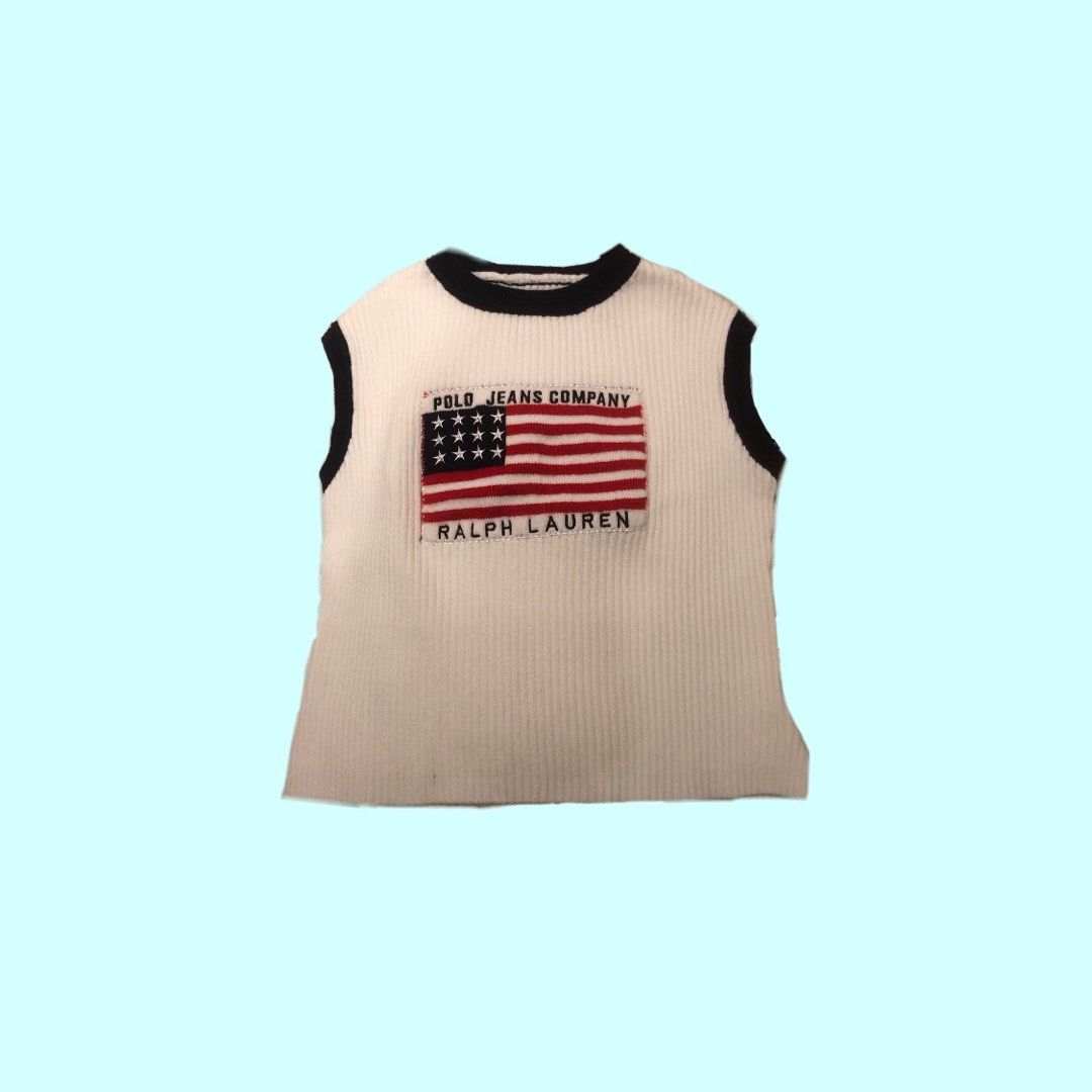 Polo Ralph Lauren knitted sleeveless top Women s Fashion Tops