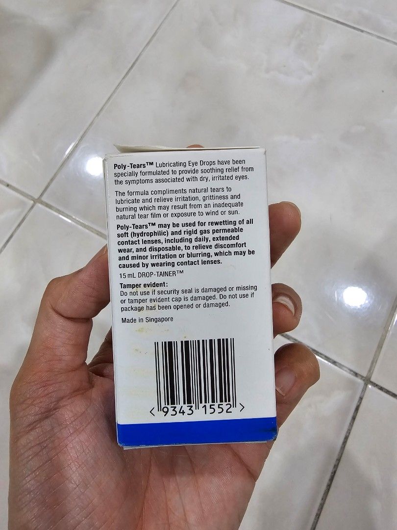 PolyTears Lubricating Eye Drops for Human, Dogs and Cats, Pet Supplies