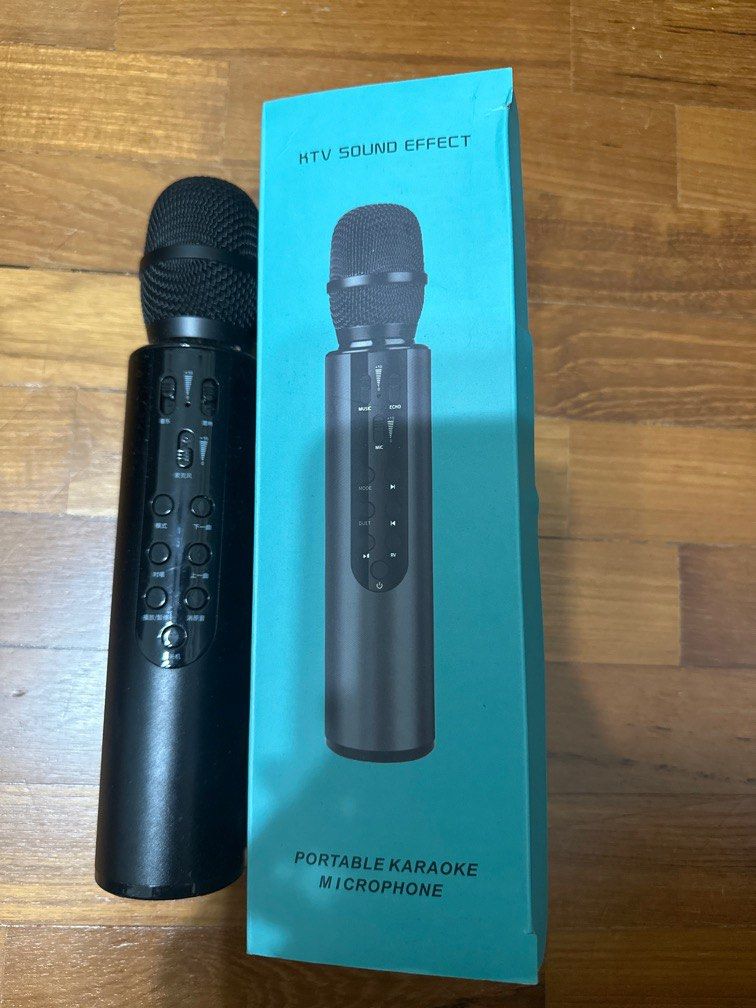 Portable Karaoke Microphone, Audio, Microphones on Carousell