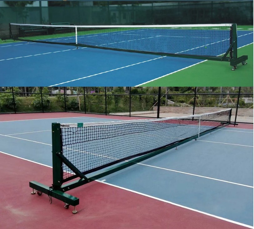 Portable Tennis Post with Wheels Badminton, Sports Equipment, Sports
