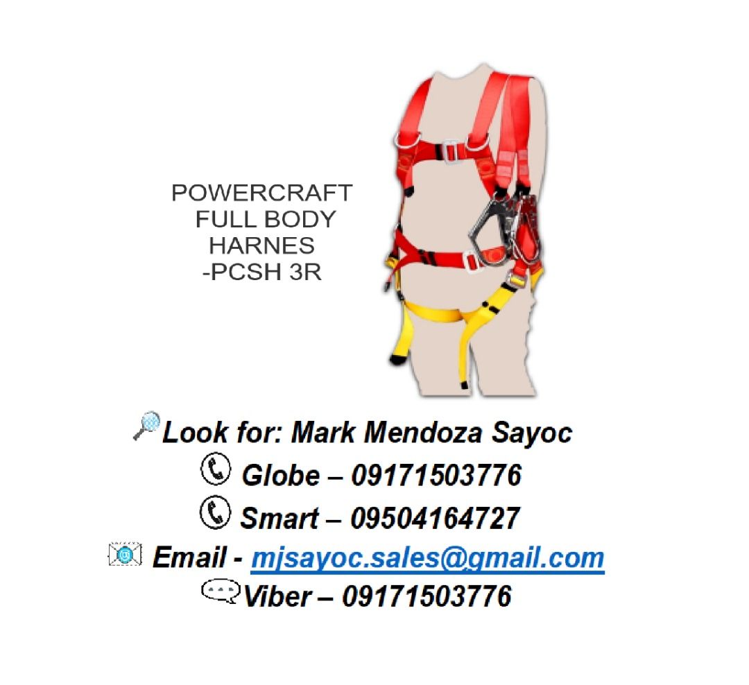POWERCRAFT FULL BODY HARNES -PCSH 3R, Commercial & Industrial