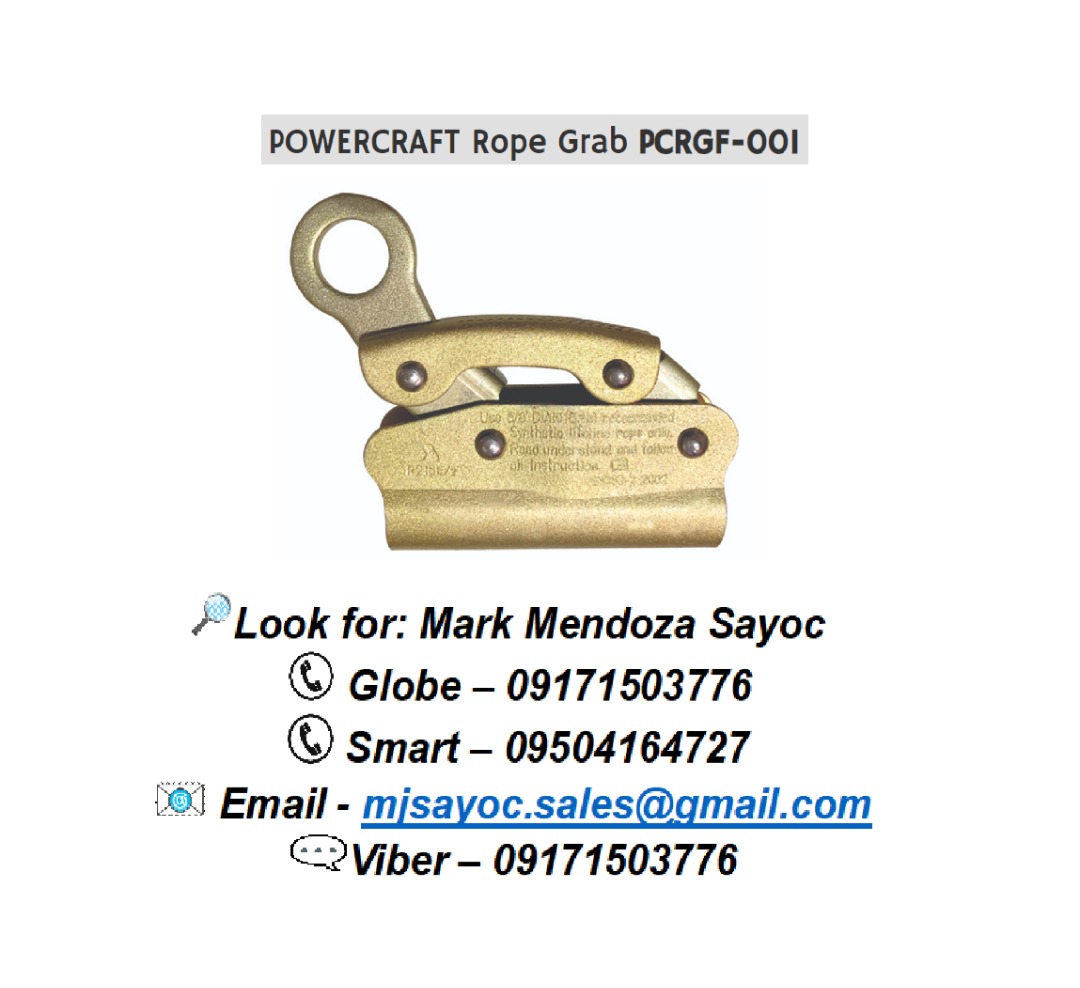 POWERCRAFT Rope Grab PCRGF-001, Commercial & Industrial, Construction ...