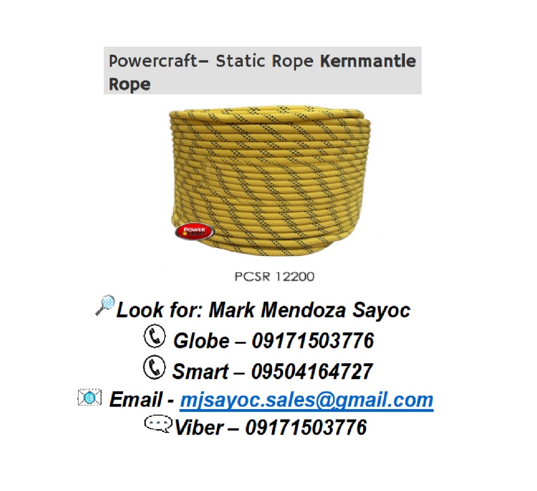 Rescue Rope 12mm, Commercial & Industrial, Construction Tools & Equipment  on Carousell
