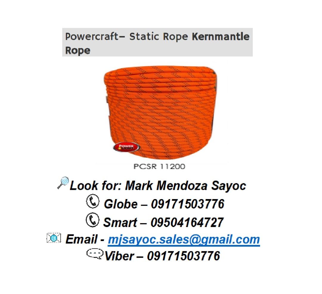 Powercraft– Static Rope Kernmantle Rope PCSR-11200, Commercial ...
