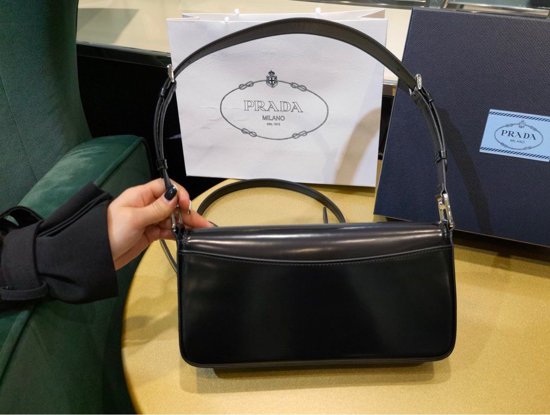 PRADA Femme Bag in Brushed Leather 