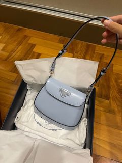 Wisteria Prada Cleo Brushed Leather Mini Bag