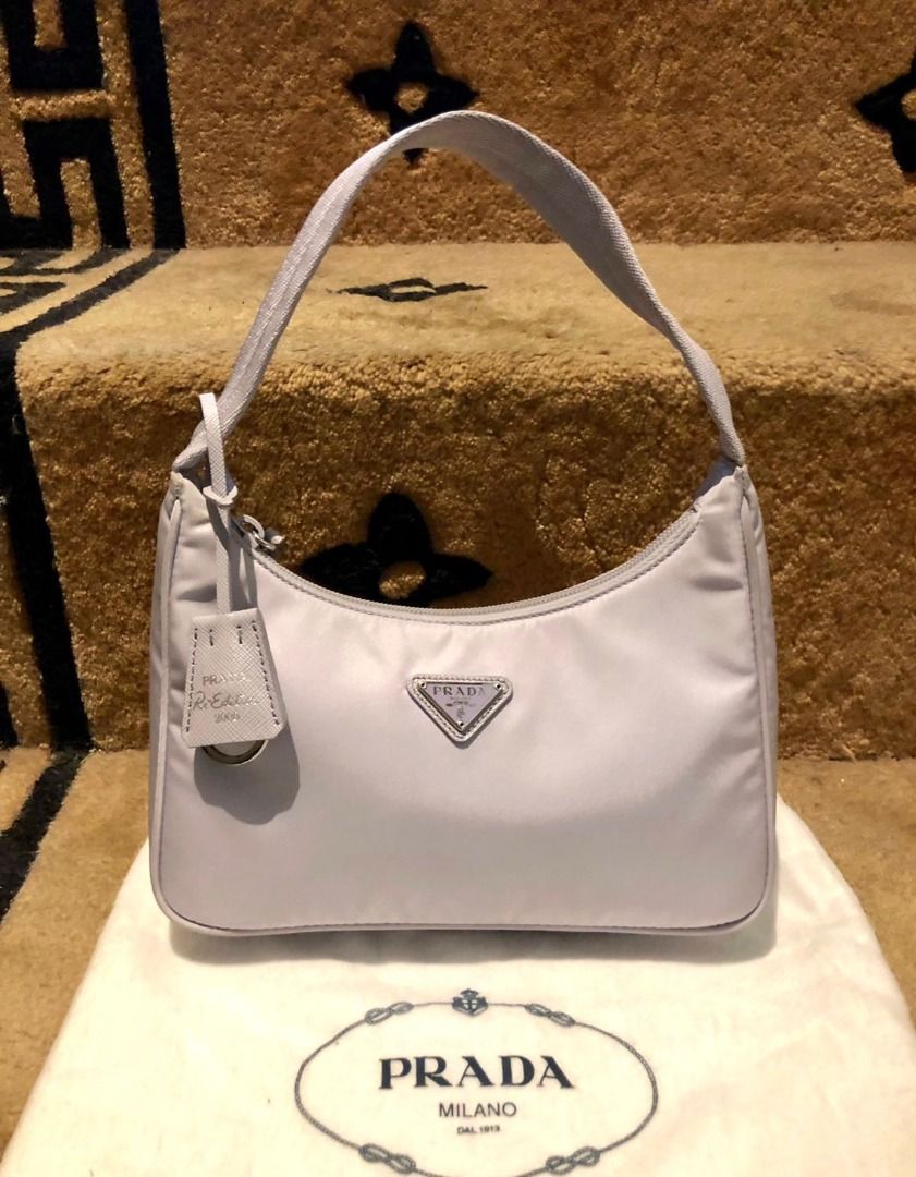 Prada Re-Edition 2000 Re-Nylon mini bag in Wisteria with dustbag only