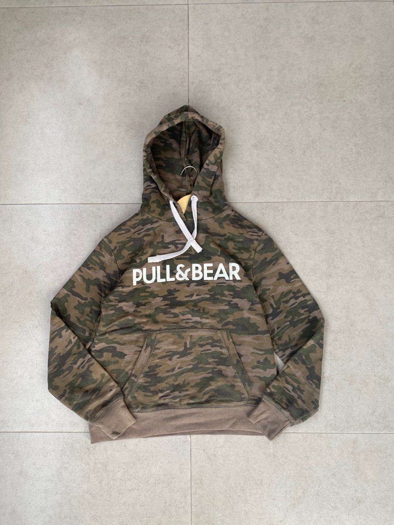 Hoodie pull and top bear camo