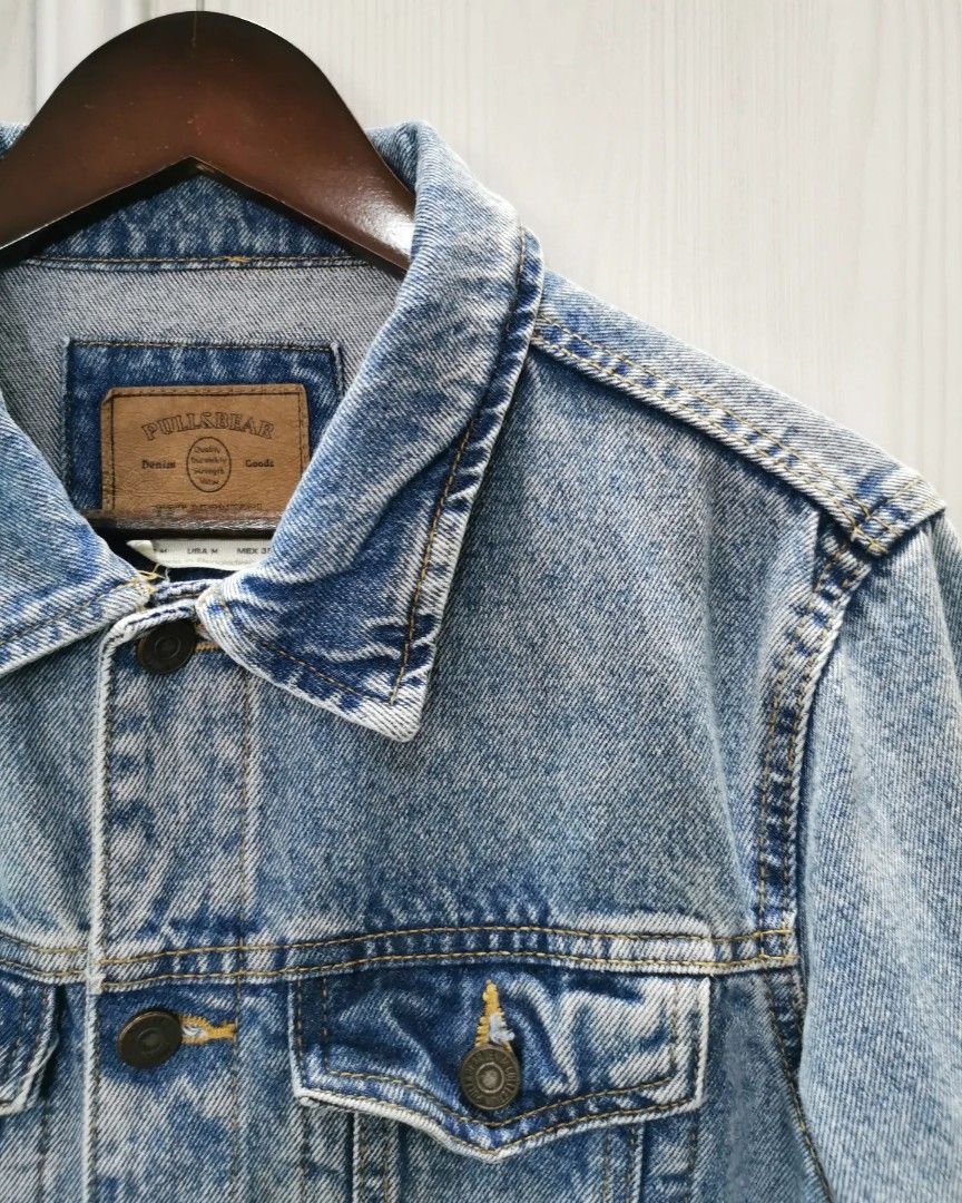 Pull and bear top mens denim jacket